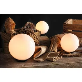 H4L Kugelleuchten 3er Set 20/30/40cm weiß inkl.3m Anschlußkabel Kugellampe Deko Gartenleuchte