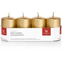 Wiedemann Alpedia Adventsstumpenkerze 80 x 50 mm gold 4 St.