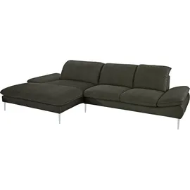 W.Schillig Eckcouch Chenille 3-Sitzer Grün