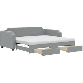 vidaXL Tagesbett 80 x 200 cm Hellgrau