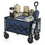SONGMICS Kleiner Handwagen faltbar, Gartenwagen, kompakt, mit Griff