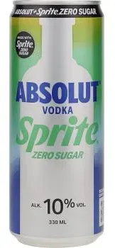 Absolut Vodka Sprite Zero Mixgetränk 10% Vol. 330ml