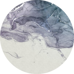 Komar Fototapete, Blau, Grau, Papier, 125×125 cm, Tapeten Shop, Fototapeten