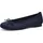 Jana Damen Ballerinas Elegant Vegan, Blau 40 EU