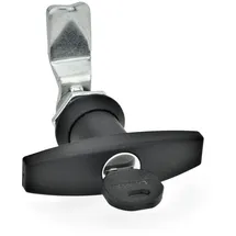 Ganter Normelemente GN 115-SCT-8 115-SCT-8-Verriegelung mit Zylinderschlüssel, Betätigung mit T-Griff, Riegelabstand A: 8mm