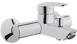 Vitra Dynamik S Wannen-/Brause-Armatur A40953EKM chrom, Ausladung 169mm, Wandmontage