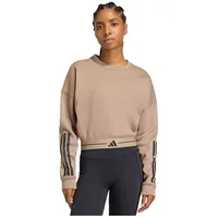 adidas Hyperglam Sweatshirt 3 Streifen Chalky Brown L