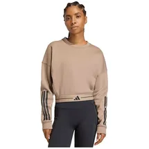 adidas Hyperglam Sweatshirt 3 Streifen Chalky Brown L