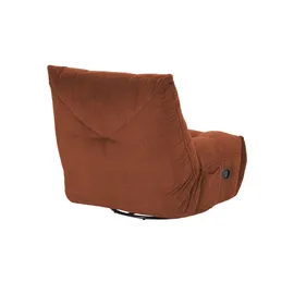Sofa.de Relaxsessel Tokyo Kunstleder 87 x 91 x 106 cm Rot mit Relaxfunktion