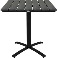 Outsunny Gartentisch, Esstisch für 4 Personen, Quadratischer Balkontisch mit