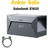 Anker SOLIX Solarbank E1600 1600Wh Gen2  mit integr. 0W Schalter, LiFePO4 Akku, Unterstützt die meisten gängigen Mikro-Wechselrichter auf dem Markt
