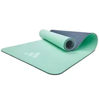 adidas Doppelseitige Yoga-Matte - 6mm - Blau / Mint