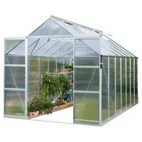 Vitavia Gewächshaus Phönix 11500 HKP, inkl. Fundament, ca. B257/H254/T448 cm, Silber
