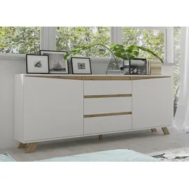 byLIVING Valentin Sideboard 180 x 76 x 38 cm Weiß Holzwerkstoff/Melamin