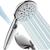 Cobbe Duschkopf mit Schlauch, Duschkopf Wassersparender mit 7+2 Strahlarten, Handbrause mit Stoppfunktion, Druckerhöhend mit Starkem Strahl zur Reinigung von Wanne