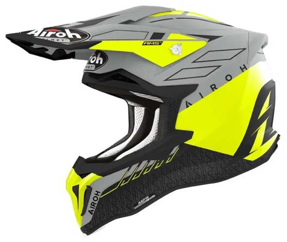 Airoh Strycker Skin Offroad-helm - Yellow Matt - XS