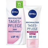 NIVEA 24h FEUCHTIGKEIT LSF 15 REICHHALTIGE Gesichtscreme 50,0 ml