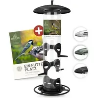 Wildtier liebe Futtersäule für Wildvögel - Schwarz