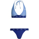 adidas Damen Bikini Neckhol Bikini, Blue Fusion/Semi Lucid Blue, HS5313, XL
