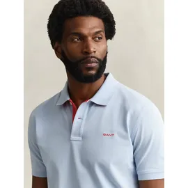 GANT Poloshirt hellblau / rot L