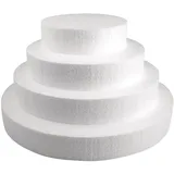 Rayher 3003300 Styropor-Scheibe, 15cm ø, 4cm