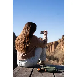 camp snap CS-V105 – Retro Digitalkamera im Vintage-Look, mit Vintage-Fotoeffekten, ohne Display, 8MP, USB-C, SD-Slot, braun