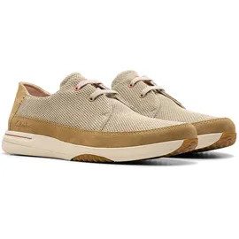 CLARKS Unisex Easeway Lace Shoes, Sand Combi, 42 EU