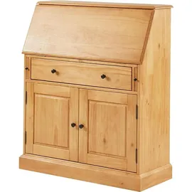 vente-unique Sekretär - MDF & Kiefernholz - Eichefarben - CLEORE