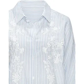 LASCANA Langarmbluse blau-creme gestreift 40