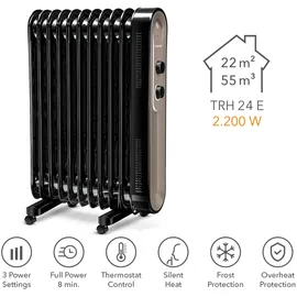 Trotec Ölradiator TRH 24 E 2200 W Schwarz