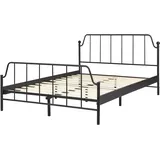 Beliani Mauressac 140 x 200 cm Schwarz
