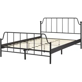 Beliani Mauressac 140 x 200 cm Schwarz