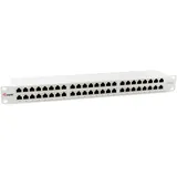 Equip Patchpanel 48-Port Cat6A 19" FTP 1HE hellgrau