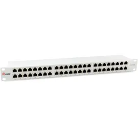 Equip Patchpanel 48-Port Cat6A 19" FTP 1HE hellgrau