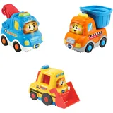 Vtech Tut Tut Baby Flitzer - 3er Set Baustellenfahrzeuge (Abschleppfahrz., Kipplaster