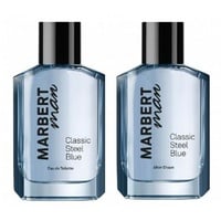 Marbert Man Classic Steel Blue Eau de Toilette Spray 100 ml + After Shave 100 ml