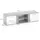Vicco Novelli TV Lowboard 155 x 41 cm Weiß/Beton Holzwerkstoff
