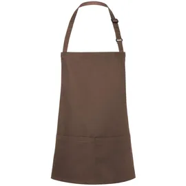 KARLOWSKY Kochschürze, Kurze Latzschürze Basic mit Schnalle und Tasche