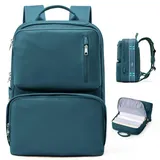 livbote Handgepäck Rucksack Reiserucksack Damen 40x30x20 Wizzair Erweiterbar Rucksack Wasserdicht Pfauen blau