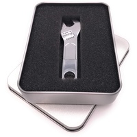 Onwomania Zange Schraubenschlüssel aus Metall Werkzeug USB Stick in Alu Geschenkbox 32 GB USB 3.0