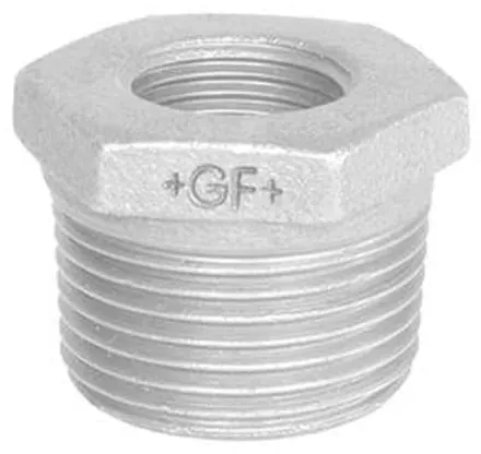 Reducing bush galvanized concentric 2 1/2 x 2