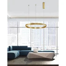 Nova Luce Motif 1-flg. Ø 80 cm gold