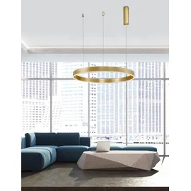 Nova Luce Motif 1-flg. Ø 80 cm gold