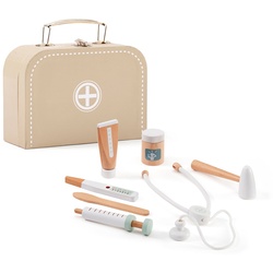 Kids Concept - Kid's Hub Arztkoffer mit Zubehör, natur (8er-Set)