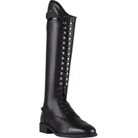 QHP Dressur Leder-Reitstiefel Hailey Junior 33 Schwarz