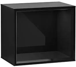 Villeroy und Boch Finion Regalmodul F580PHPH 41,8x35,6x27cm, Regal Glossy Black, Glossy Black Lacquer