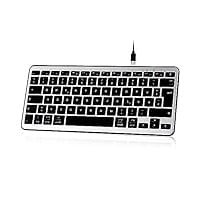 Qulose Kabellose Bluetooth Tastatur, Wiederaufladbare Mini Tastatur Type-C, Funk Tastatur, Ultraslim Ergonomisches Design, Deutsches QWERTZ Layout, für Android/iOS/Windows 11/10/8-Grau