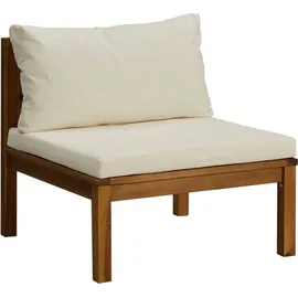 vidaXL Garten-Lounge-Set 7-tlg. creme Akazie