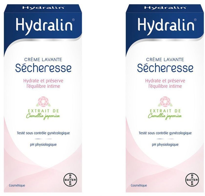 Hydralin Sécheresse Crème Lavante Hydratante 400 ml 2x400 ml crème