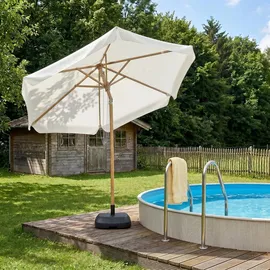 Sekey Sonnenschirm Ø 200 cm Weiß